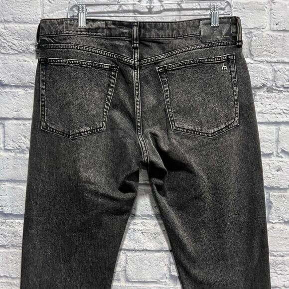 Rag‎ & Bone Jeans Women Gray Distressed Slim Fit Raw Hem Denim Sz 30 (34X28.5) - Picture 6 of 14
